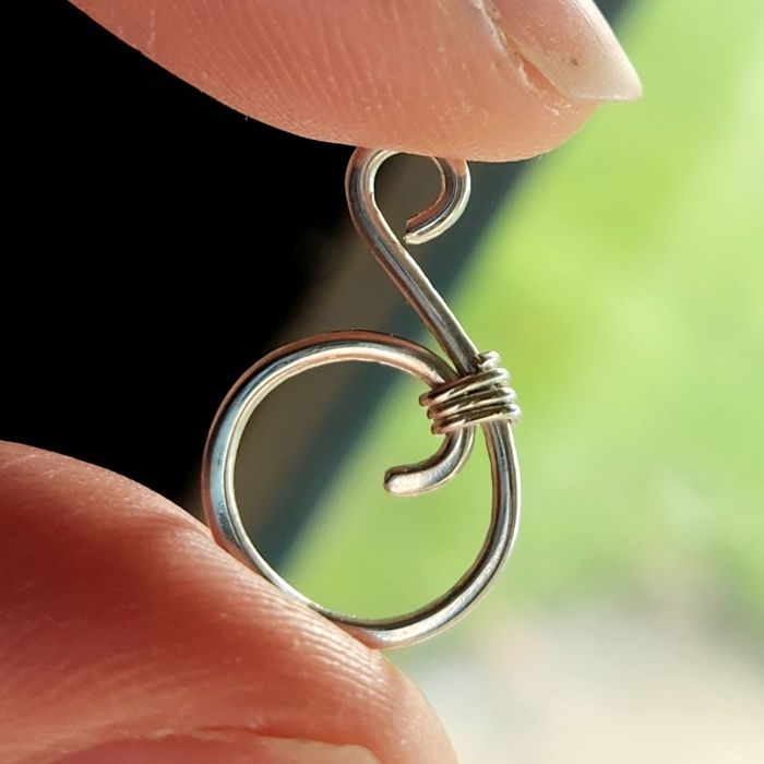 Sterling silver handmade ocean jewelry component